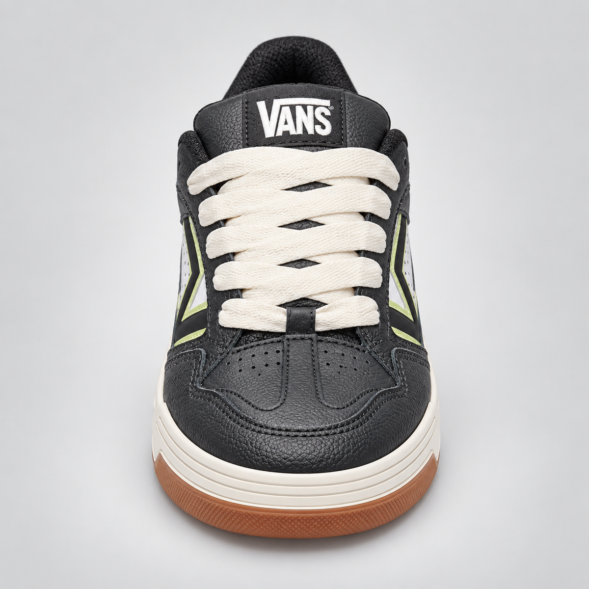 Vans Upland noir et lime, vue de face