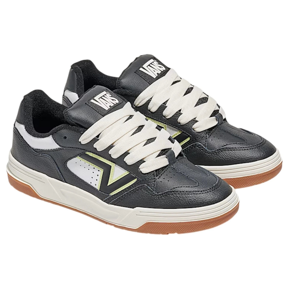 Vans Upland noir et lime, la paire