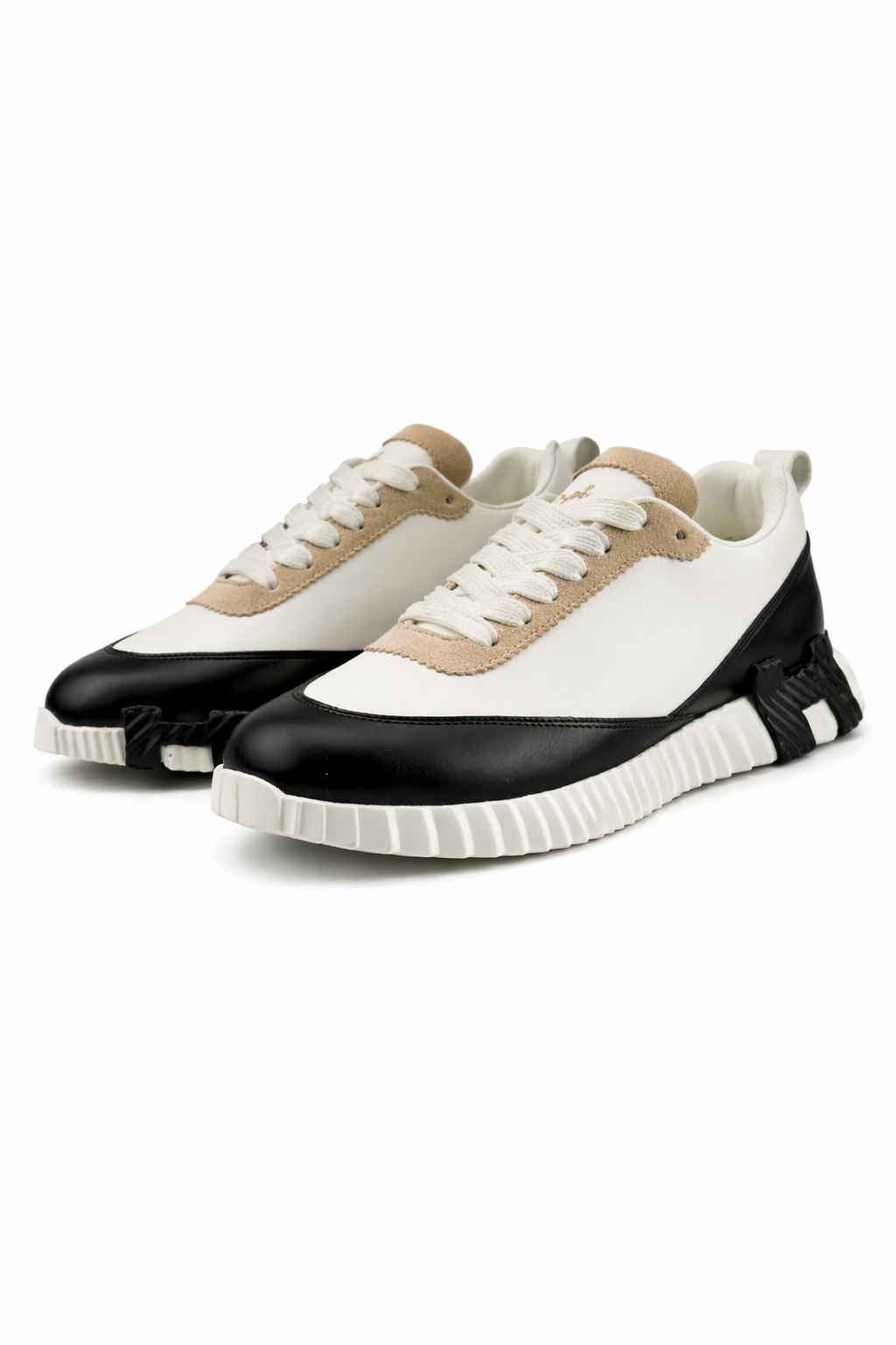 Hermes Shoes Bouncing en Cuir Blanc