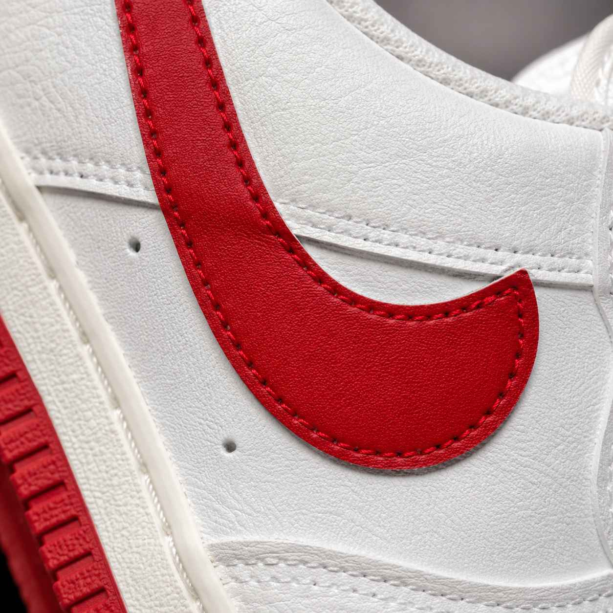 Hand-Crafted AF1 Street Flow White Red