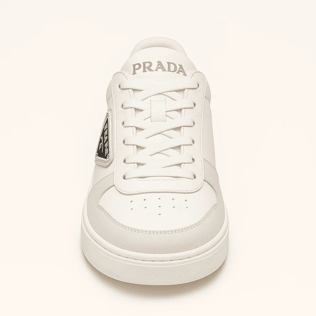 Pr∀da downtown leather sneakers