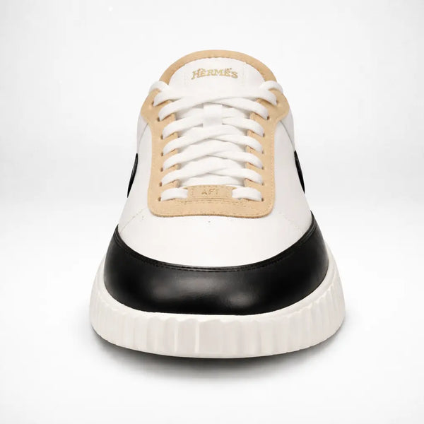 Hermes Shoes Bouncing en Cuir Blanc