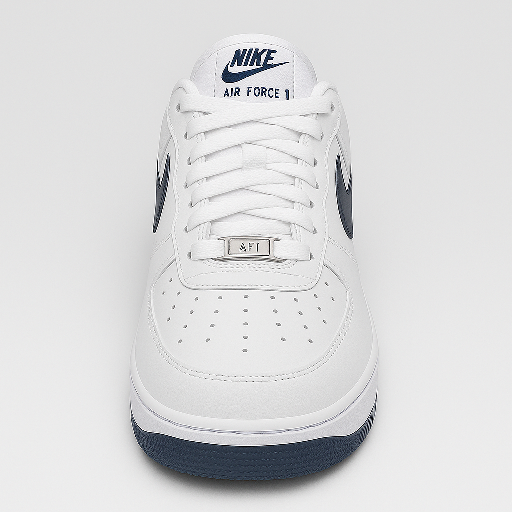 Crafted AF1 Low "White Midnight Navy"