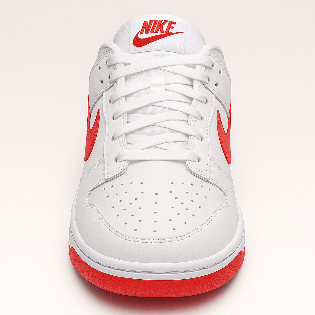 Flame Dunk White Red