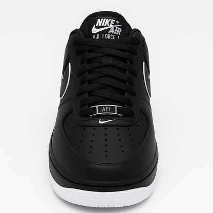 Nike Air Force 1 Low Black White Sole