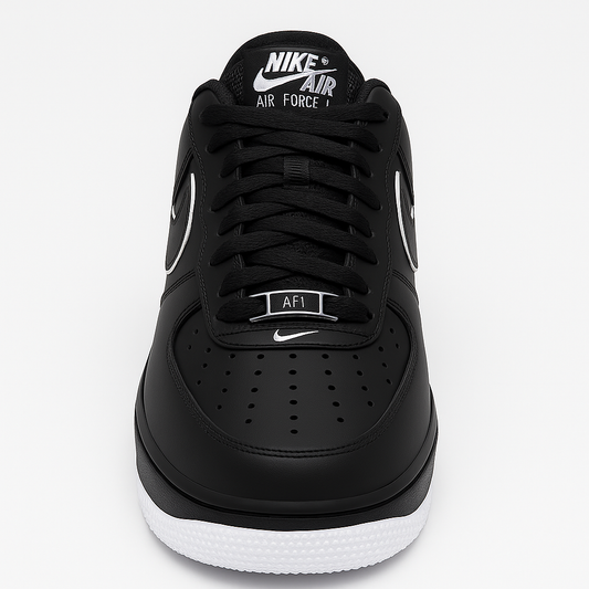 Nike Air Force 1 Low Black White Sole
