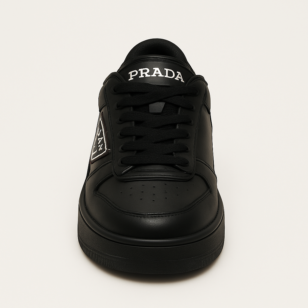 Prada downtown colour-block leather sneakers