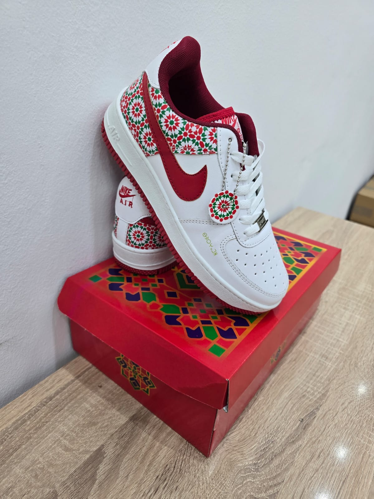 Moroccan Style Sneakers – Red