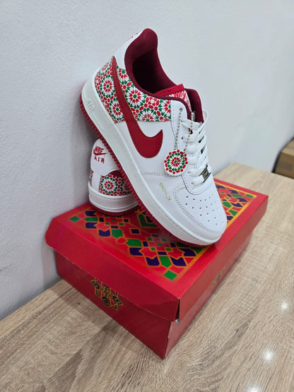 Moroccan Style Sneakers – Red