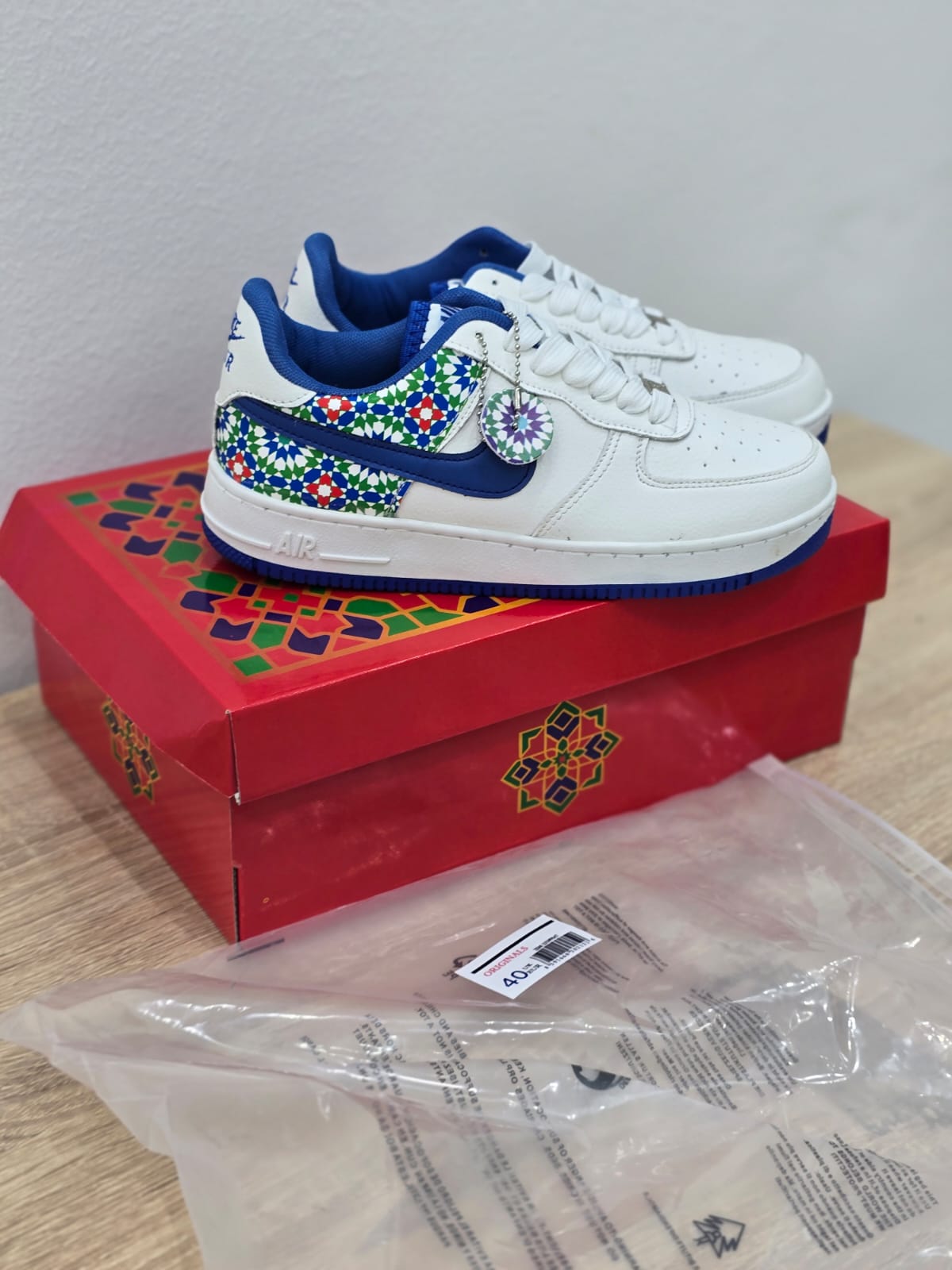 Moroccan Style Sneakers – Blue