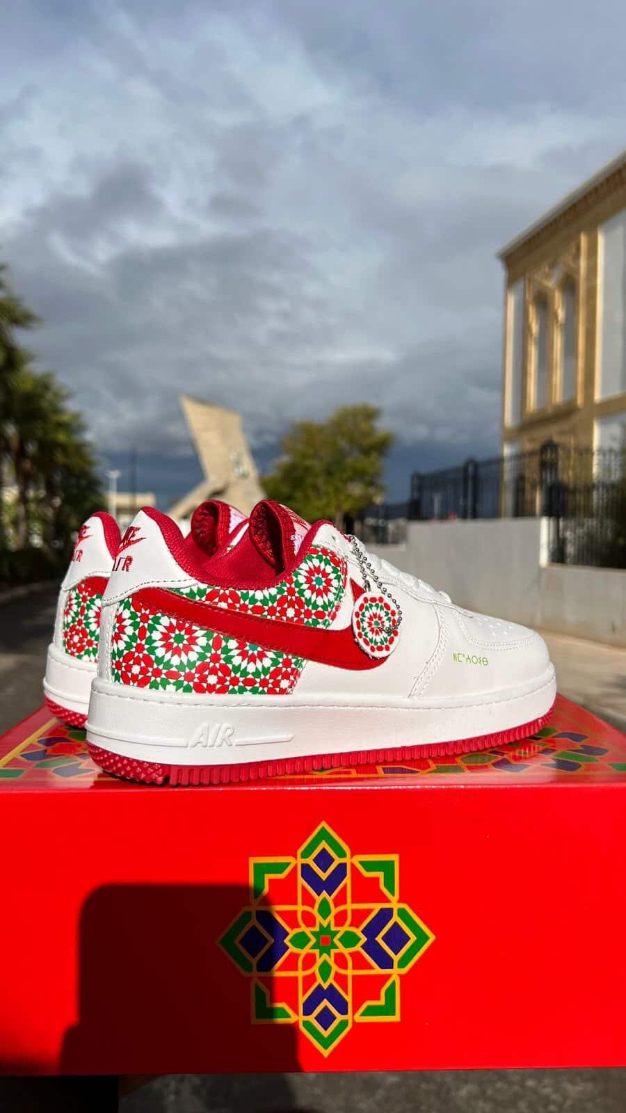 Moroccan Style Sneakers – Red