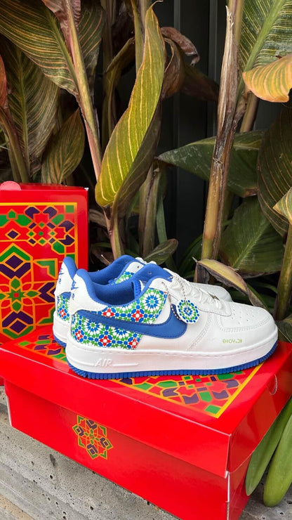 Moroccan Style Sneakers – Blue